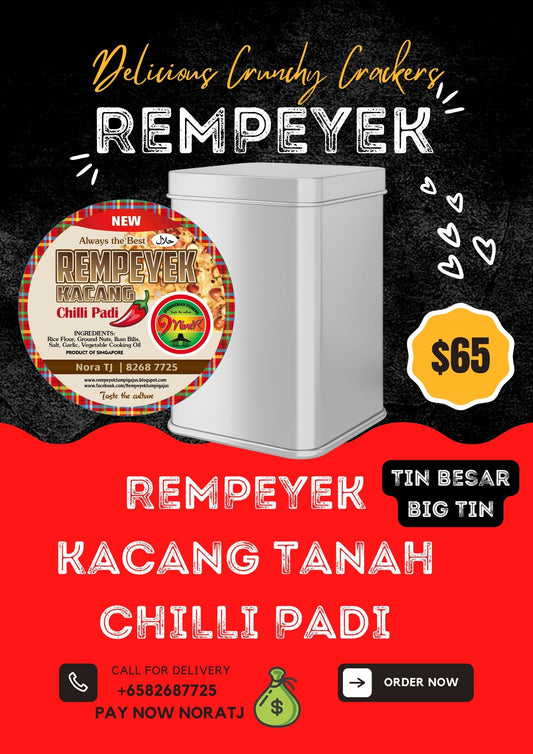 REMPEYEK KACHANG TANAH CHILI PADI TIN BESAR