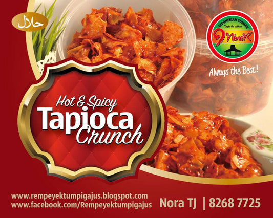 HOT SPICY TAPIOCA CRUNCH-UBI PEDAS