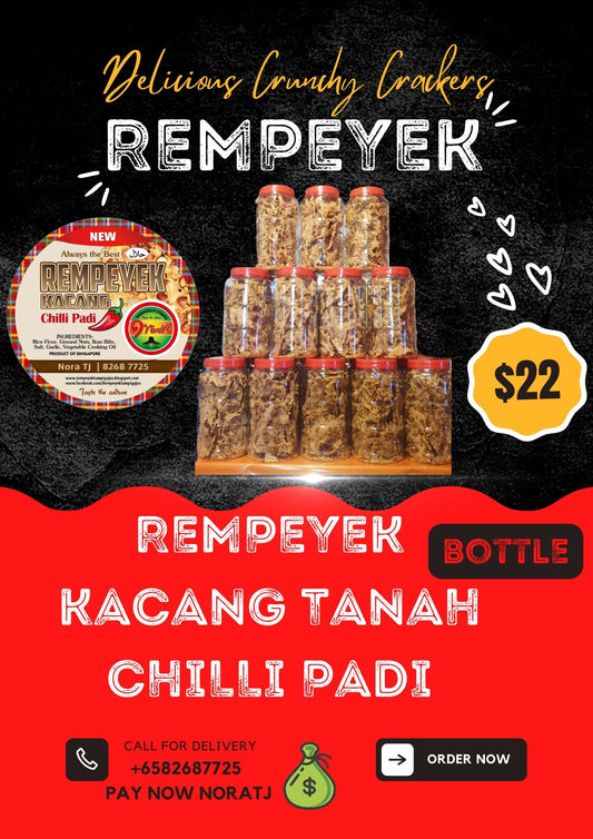 REMPEYEK KACHANG TANAH CHILI PADI BOTTLE