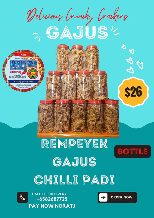 REMPEYEK GAJUS CHILI PADI BOTTLE