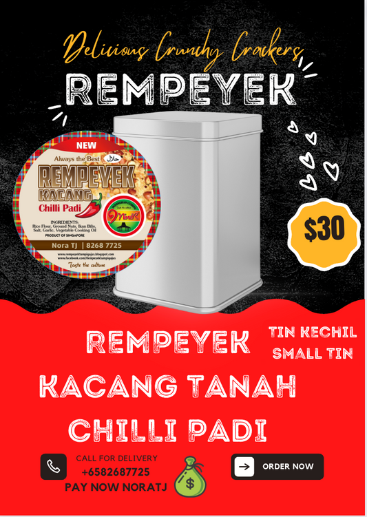 REMPEYEK KACANG TANAH CHILI PADI SMALL TIN